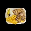 70 Souflaki mit Krautsalat